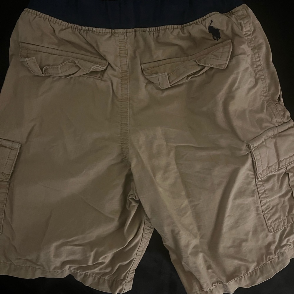 Toddler polo khaki shorts
